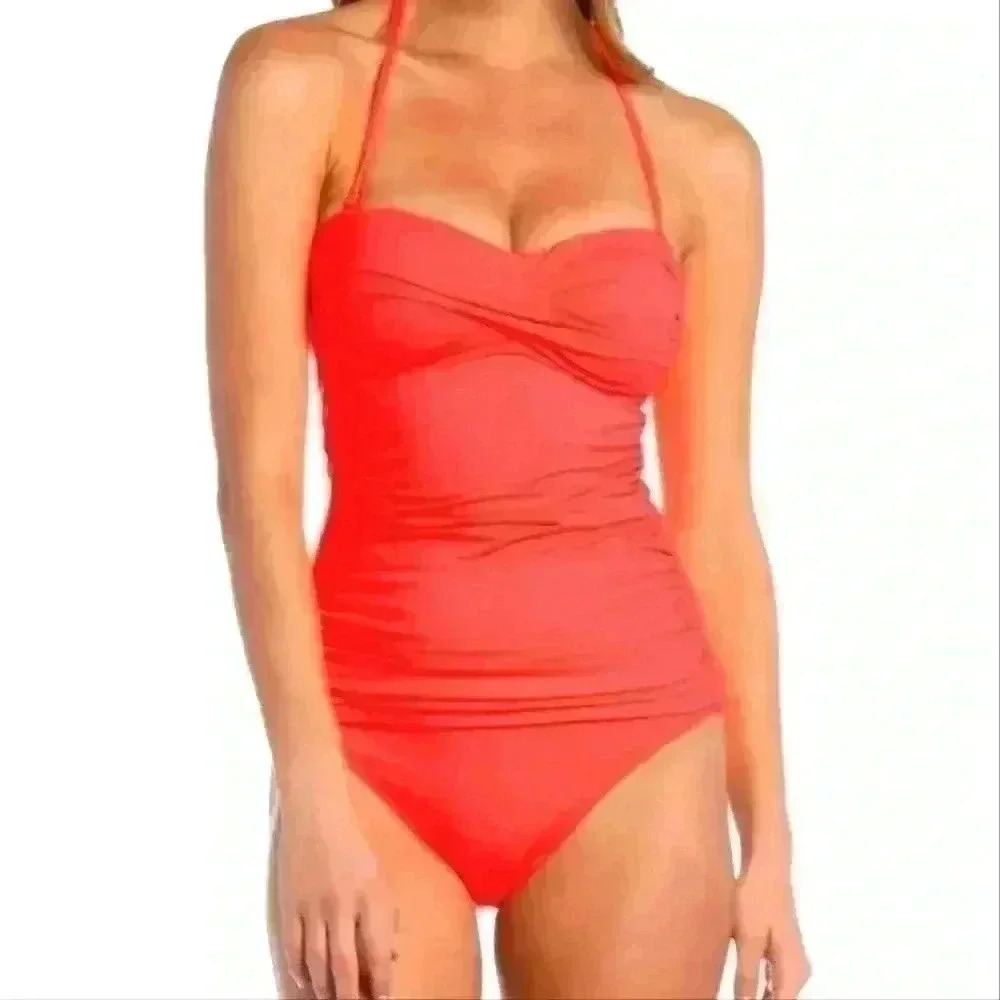 La Blanca Island Goddess Bandeau Tankini One Piece Swimsuit 6